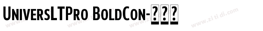 UniversLTPro BoldCon字体转换